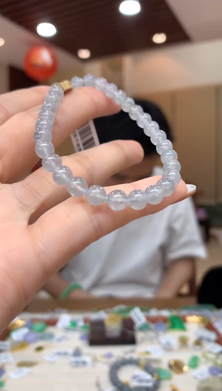 未镶嵌手串翡翠二***子手串