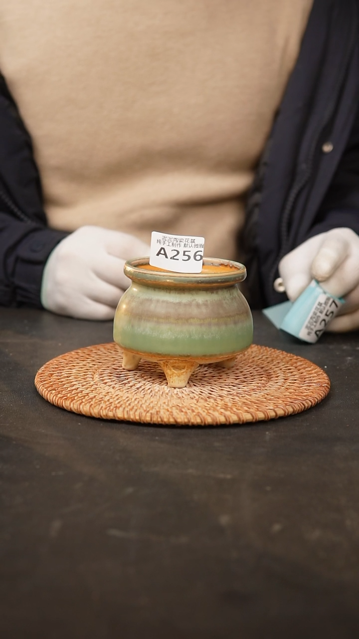 【闪购商品】瓷片256泥泥手工花盆
