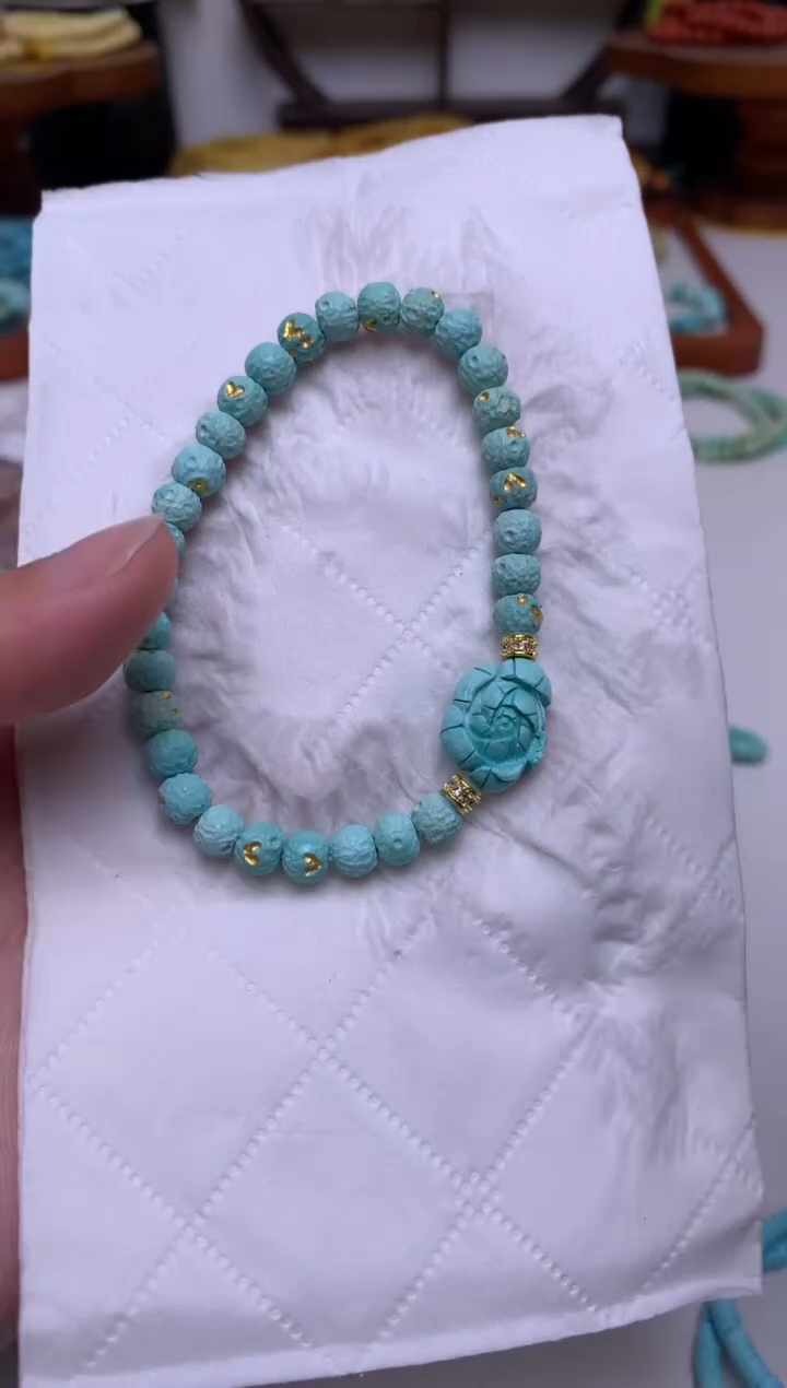 未镶嵌绿松石手链手串