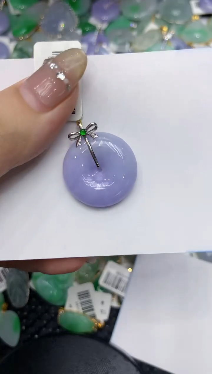 【闪购商品】翡翠颈饰18K金镶嵌222222222