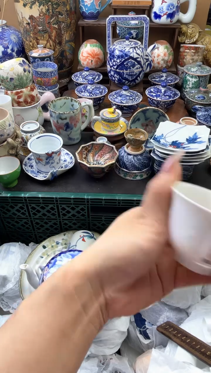 瓷片恭**财333号六六工艺品瓷器