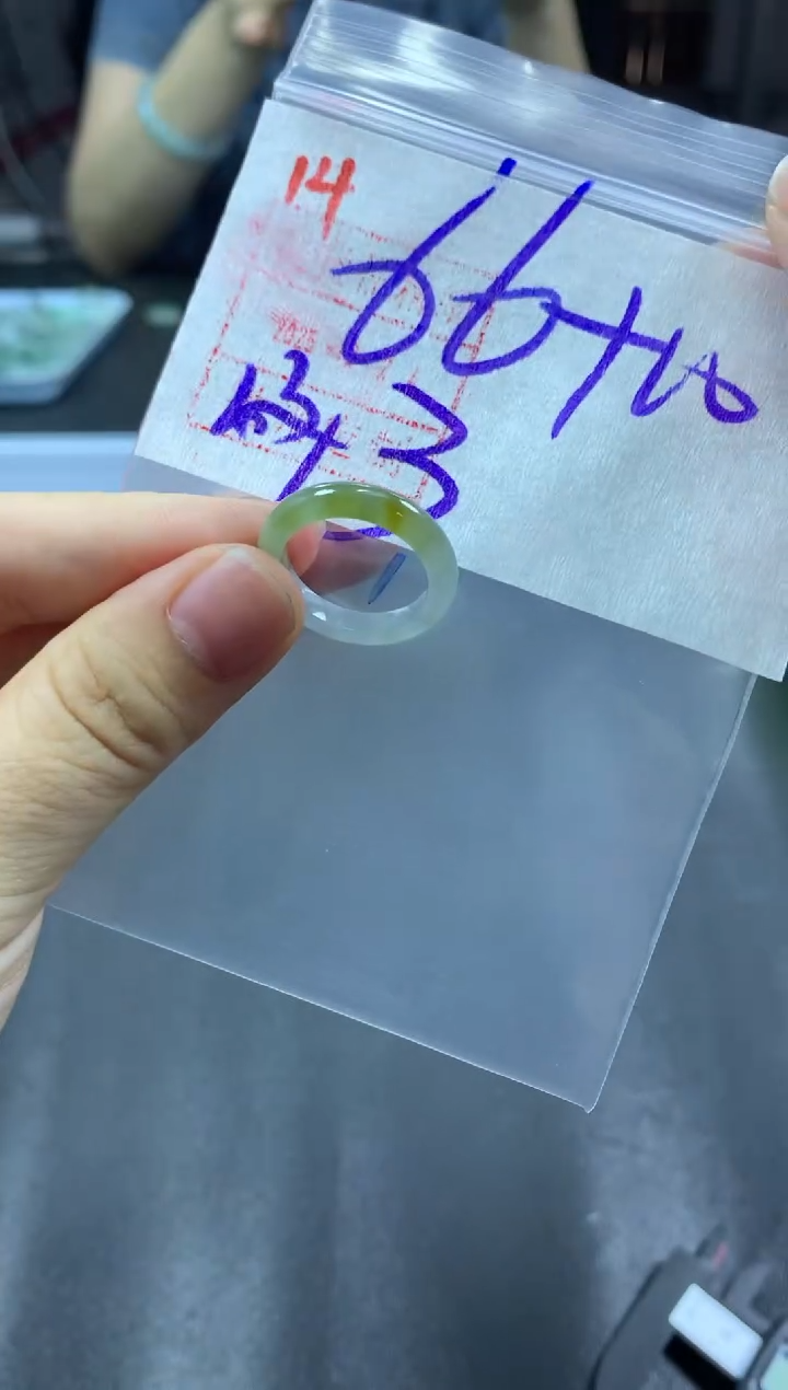 未镶嵌定制翡翠戒圈13#76毛货需精细抛光