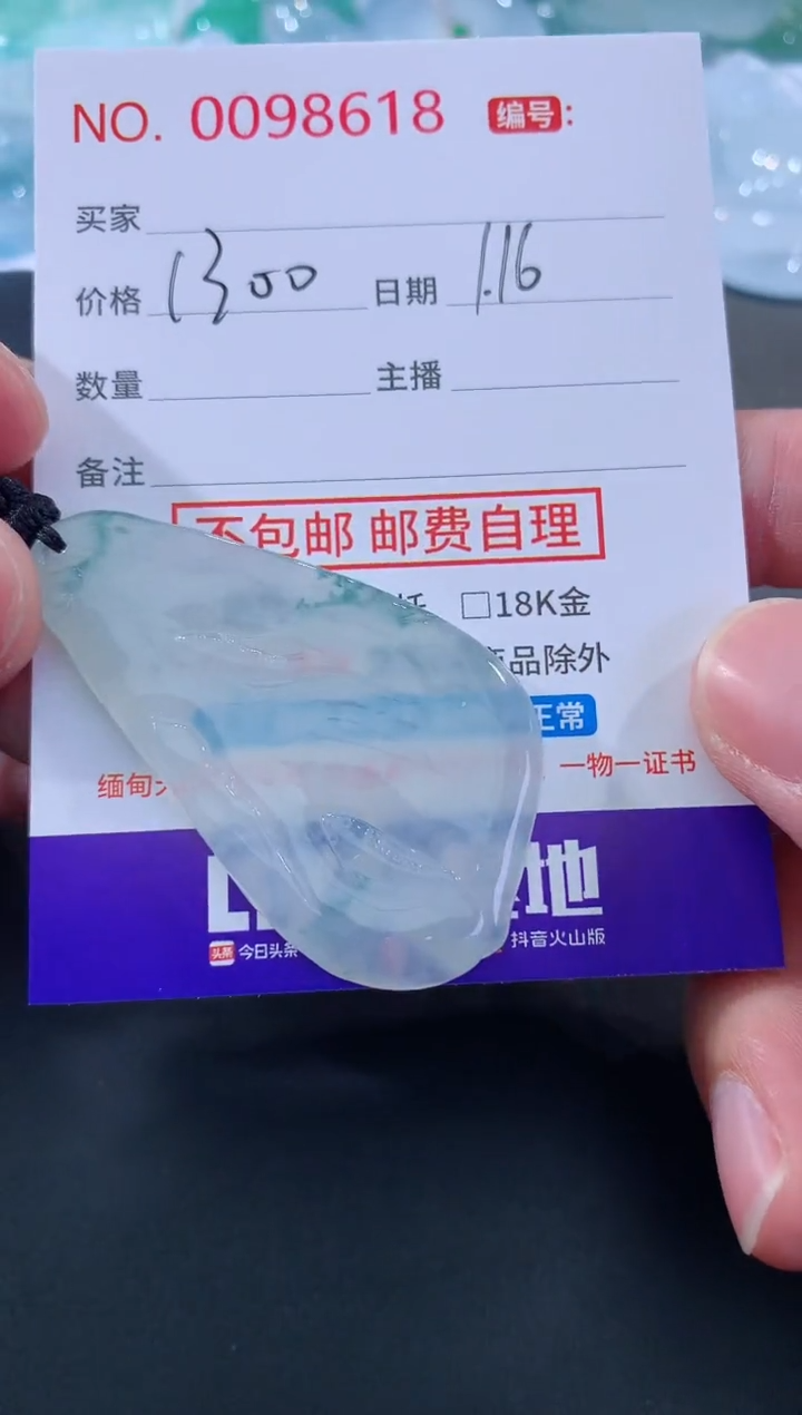 【闪购商品】翡翠颈饰未镶嵌天然缅甸A货翡翠