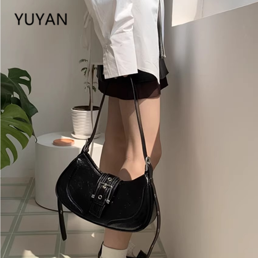 小众ins腋下包复古辣妹法棍包包女2025新款高级感百搭单肩斜挎包