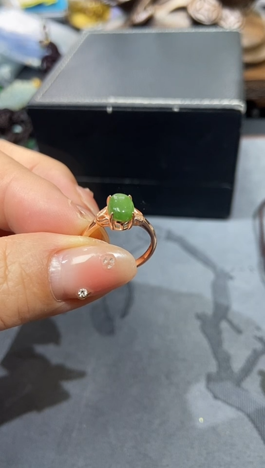 【闪购商品】和田玉（糖玉）戒指银S925镶嵌戒指