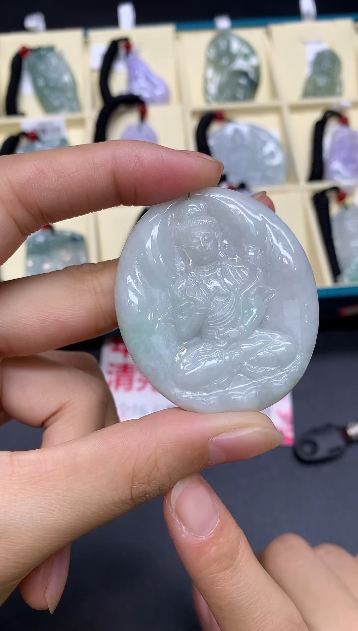 【闪购商品】定制翡翠未镶嵌大势至【无服务费】