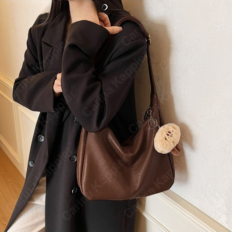 2025秋冬新款百搭单肩斜挎大容量托特包通勤包女大容量通勤大学生