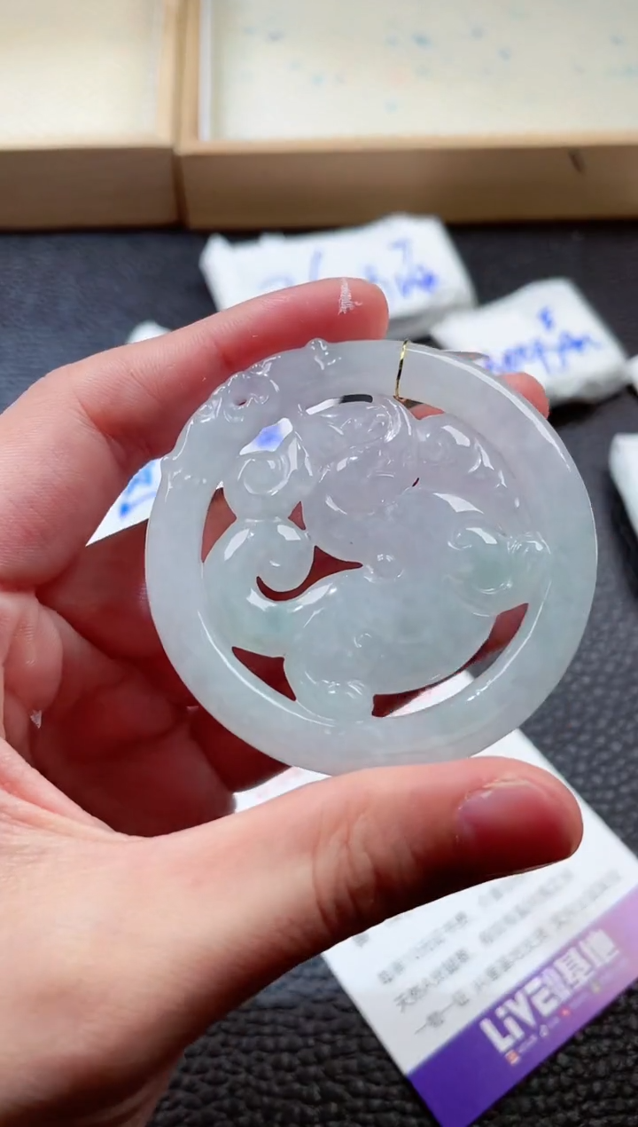 翡翠未镶嵌颈饰00004728