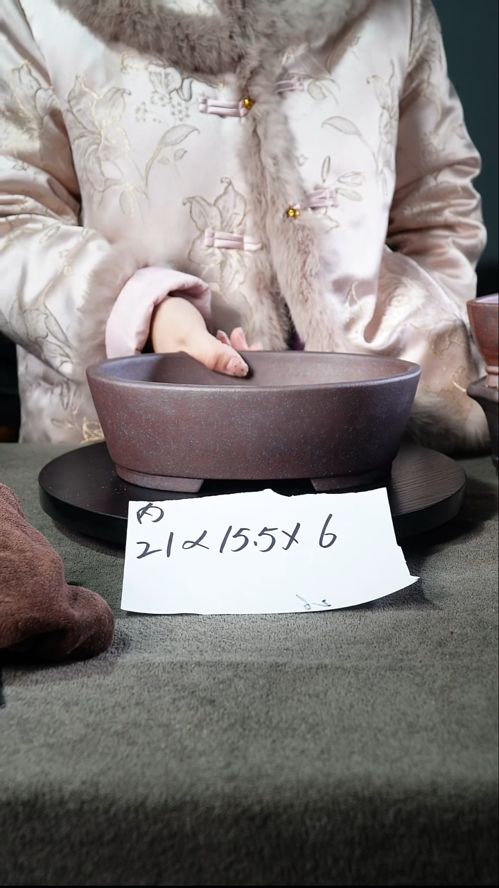 宜兴紫砂小花盆盆
