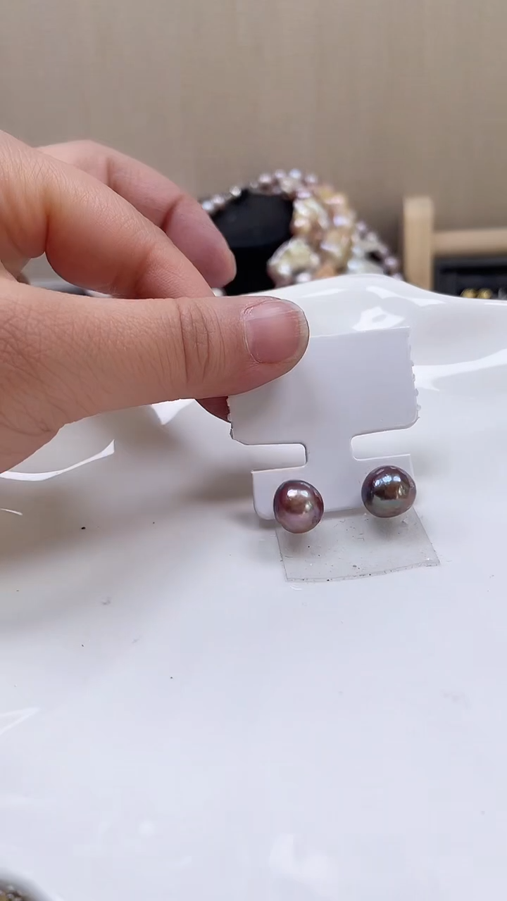 未镶嵌耳饰淡水珍珠【纯恬饰品】