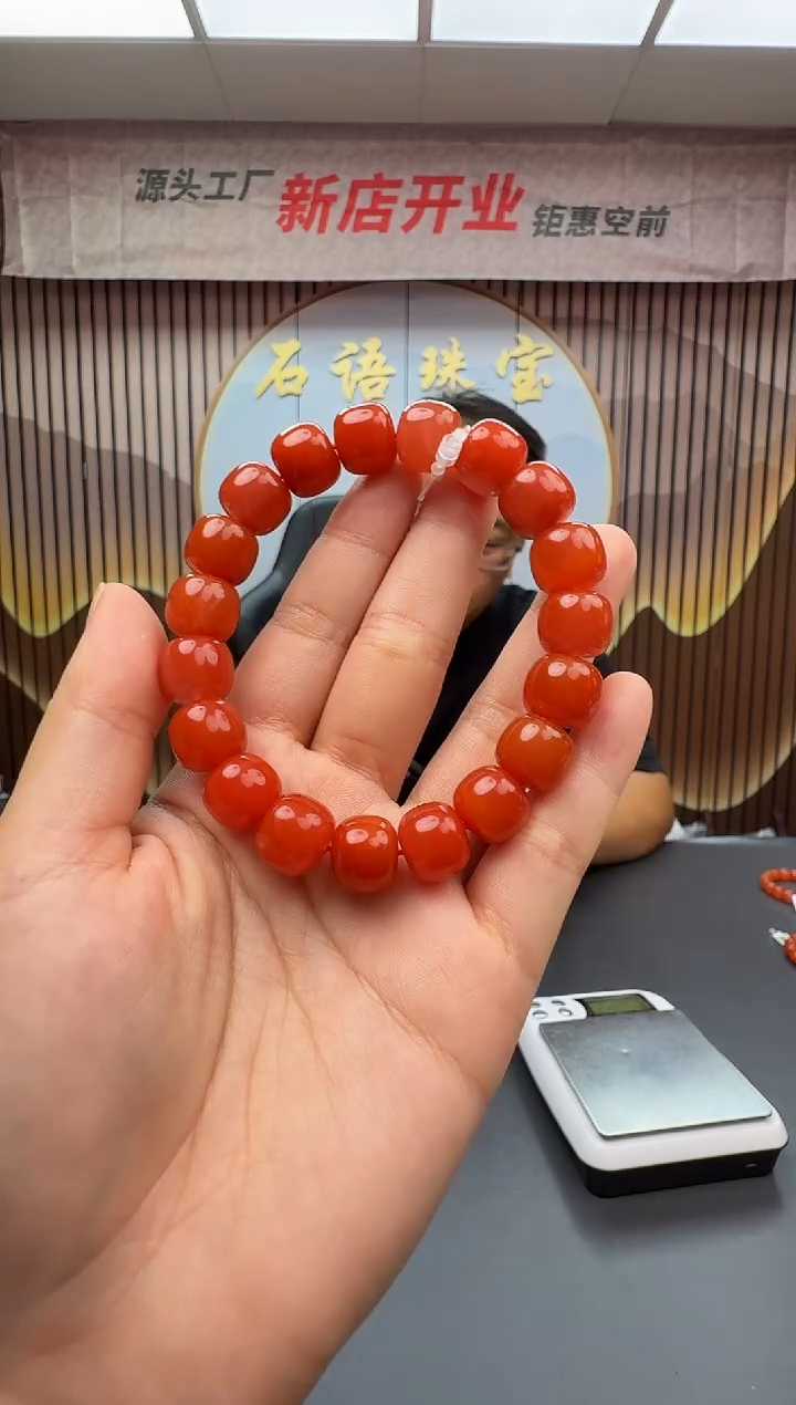 南红玛瑙手串未镶嵌003ZB0727产品一个
