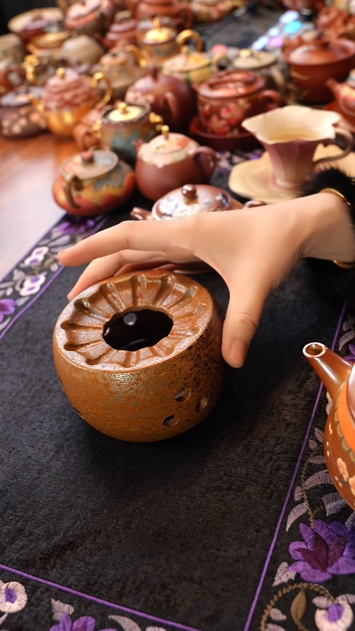 茶壶紫砂柴烧温茶炉