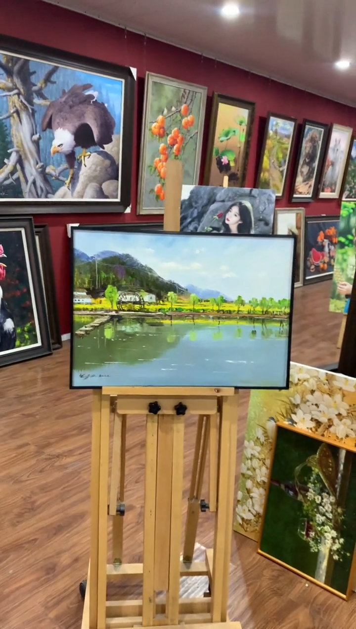 油画纯手绘油画 带装裱 35*53cm