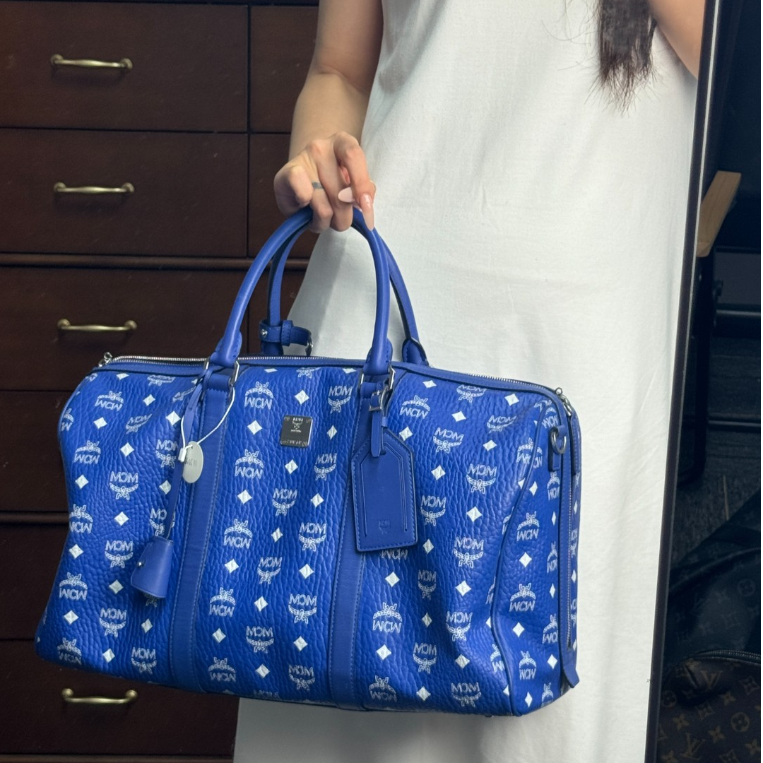 95新 MCM 哈蜜精选/单肩包/无工价波士顿/包展/112228