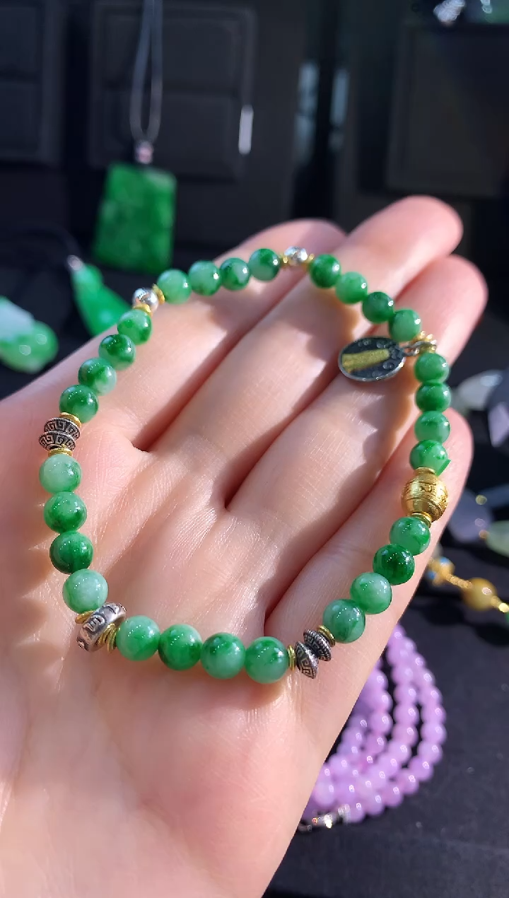 【闪购商品】翡翠手串未镶嵌手饰