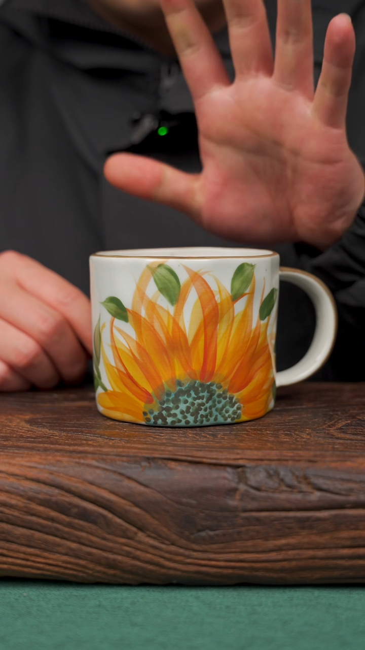 【闪购商品】瓷片68寻一缕瓷香杯釉下手工手绘瓷器