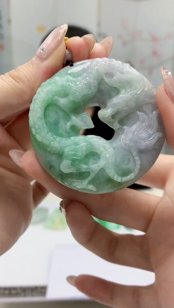 【闪购商品】定制翡翠未镶嵌4852jw-毛货挂件36