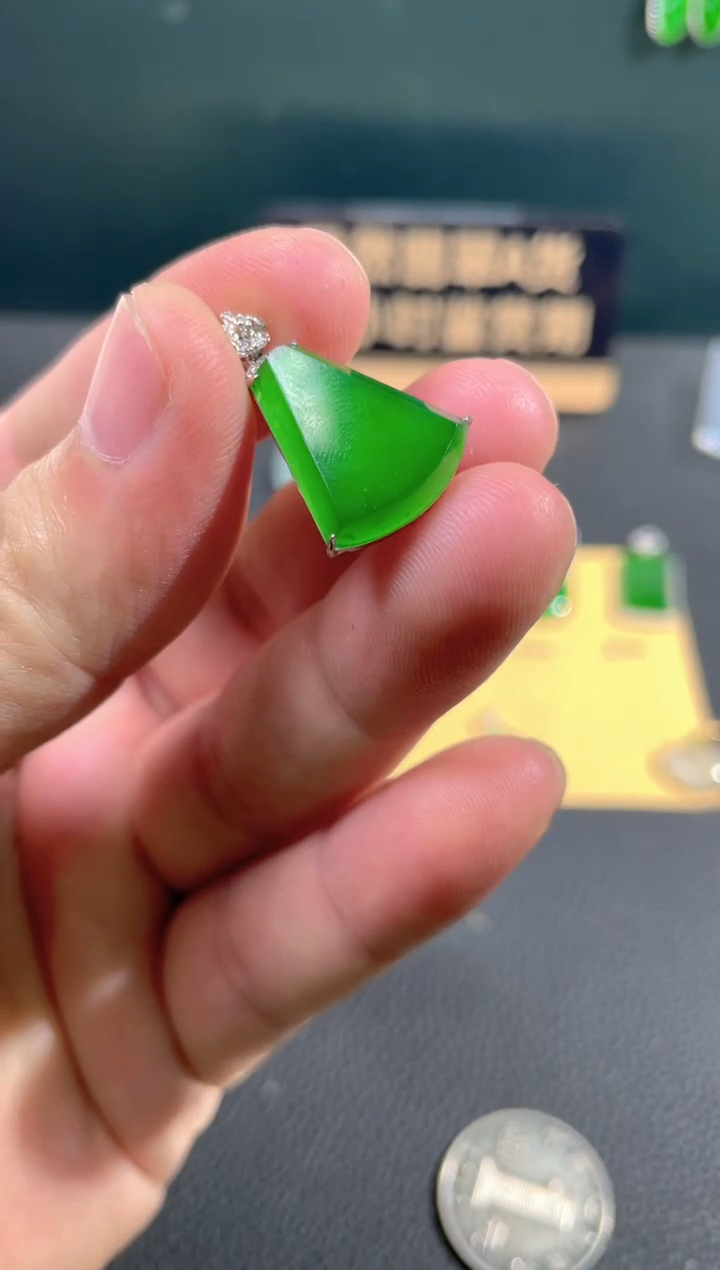 【闪购商品】翡翠颈饰18K金镶嵌翡翠