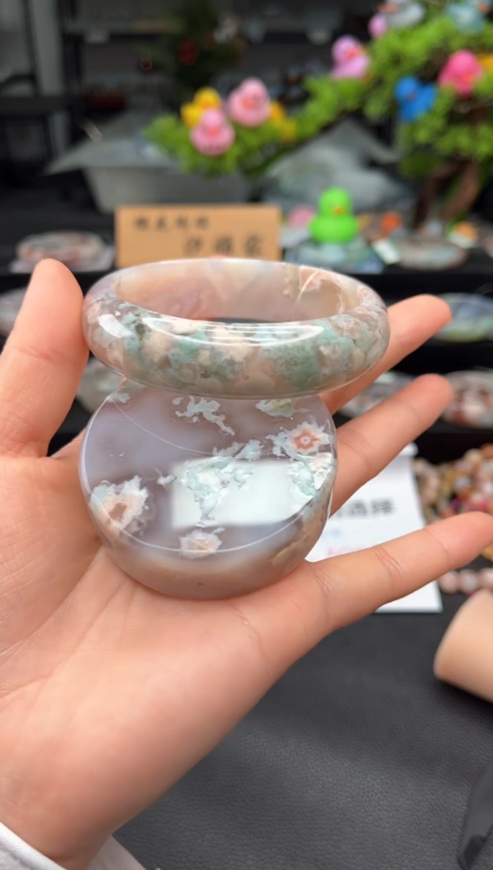 石英质玉未镶嵌手镯61圈口（赠送镯心）S9832