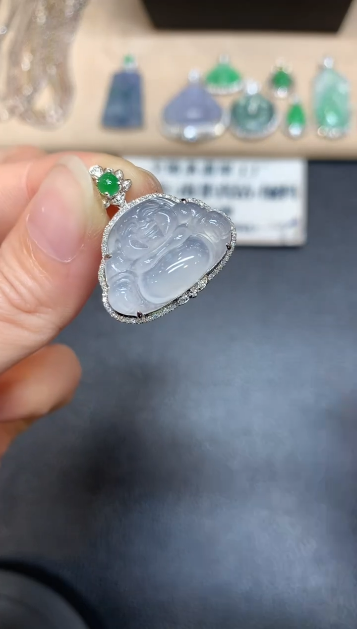 【闪购商品】翡翠颈饰18K金镶嵌【无服务费