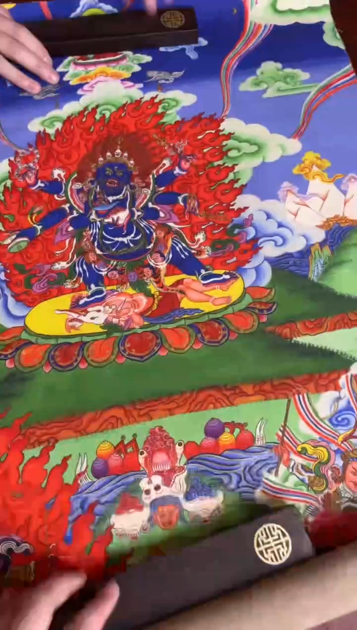 卷轴画手绘唐卡145