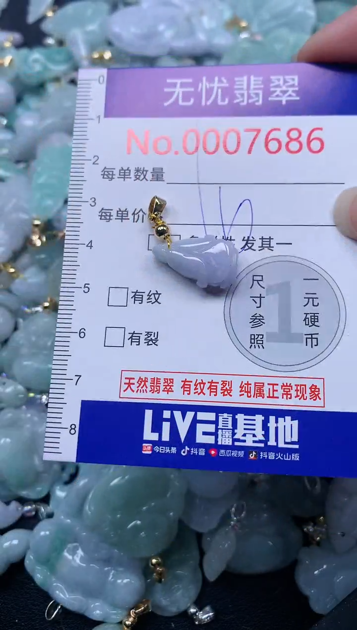 颈饰未镶嵌翡翠7686