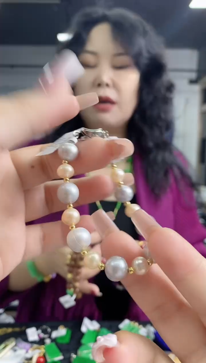 未镶嵌海水珍珠s手串多样性发其一颜色微差