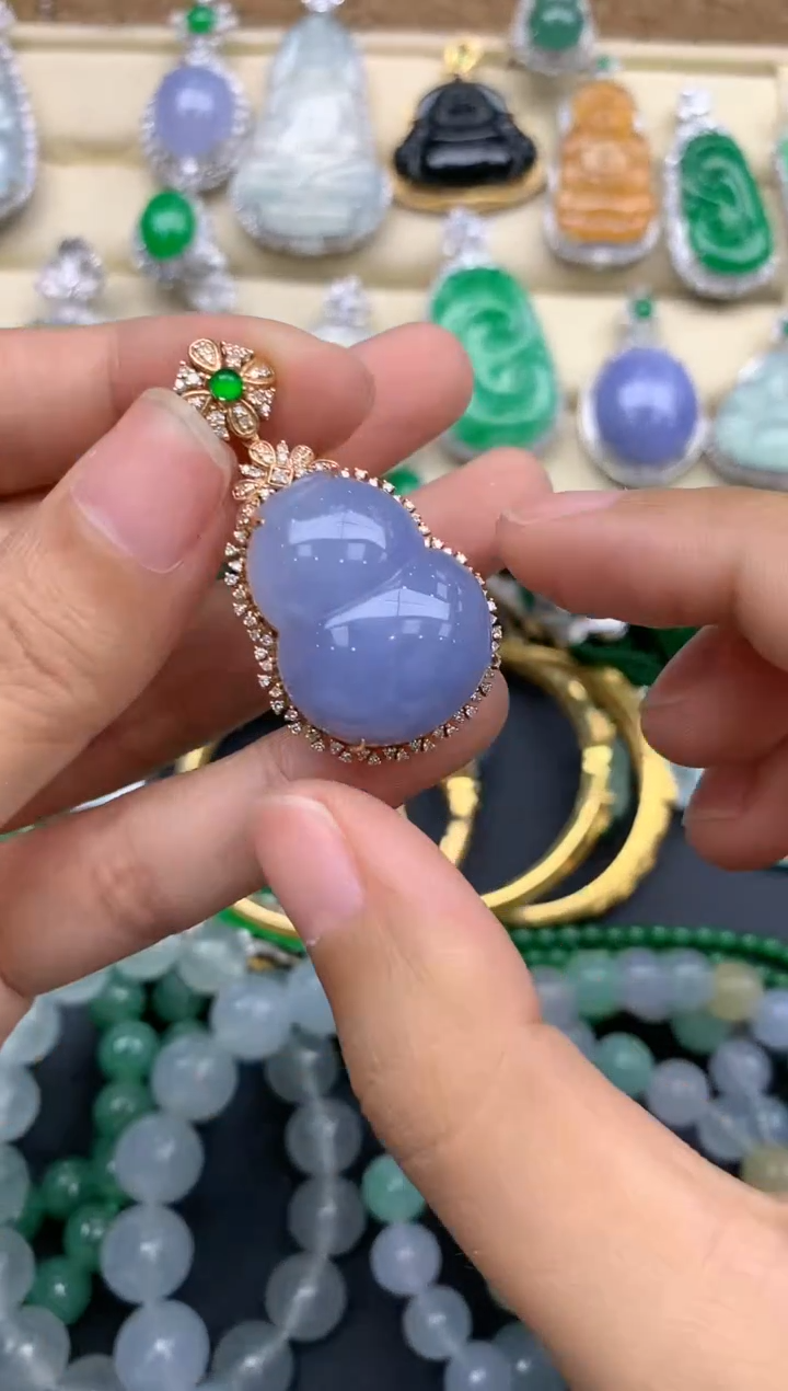 【闪购商品】翡翠颈饰18K金镶嵌399-中国好珍宝