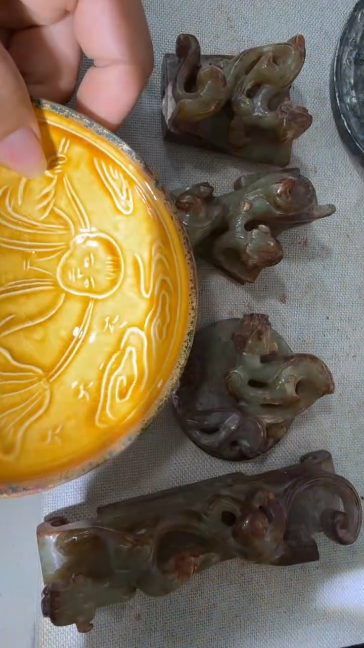 瓷片瓷摆件瓷摆件