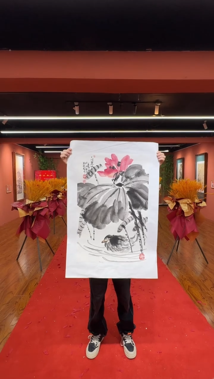 国画孙桂国老师作品，带合影证书19-4
