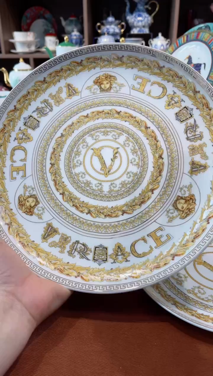 【闪购商品】瓷片白V大盘······