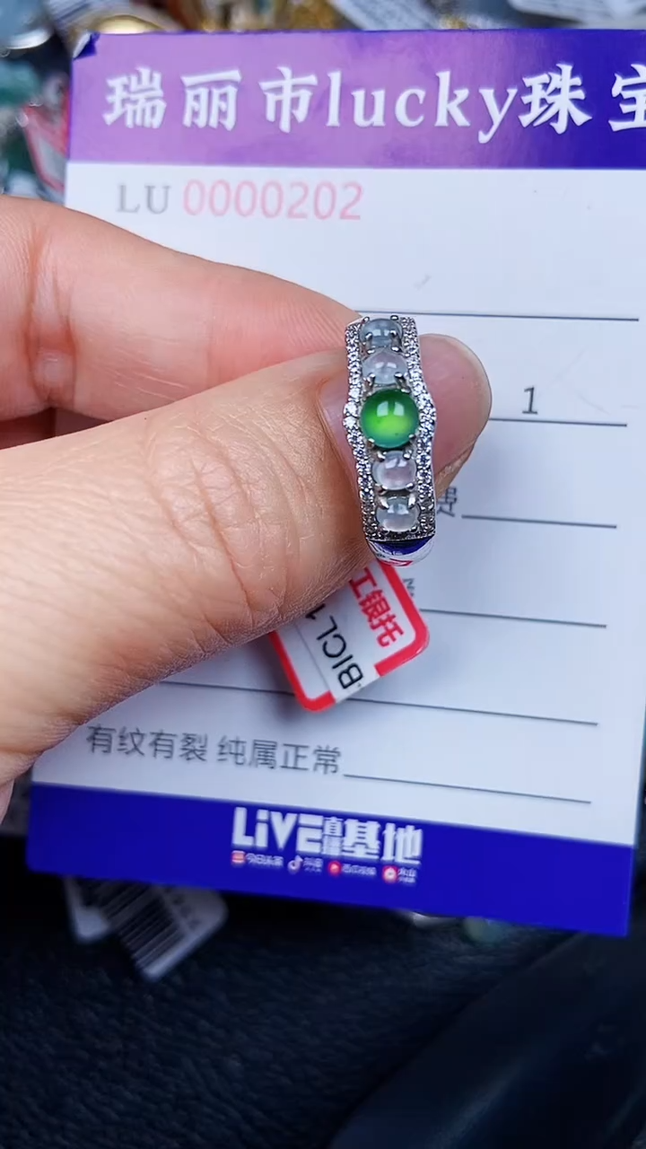 颈饰银S925镶嵌翡翠0202