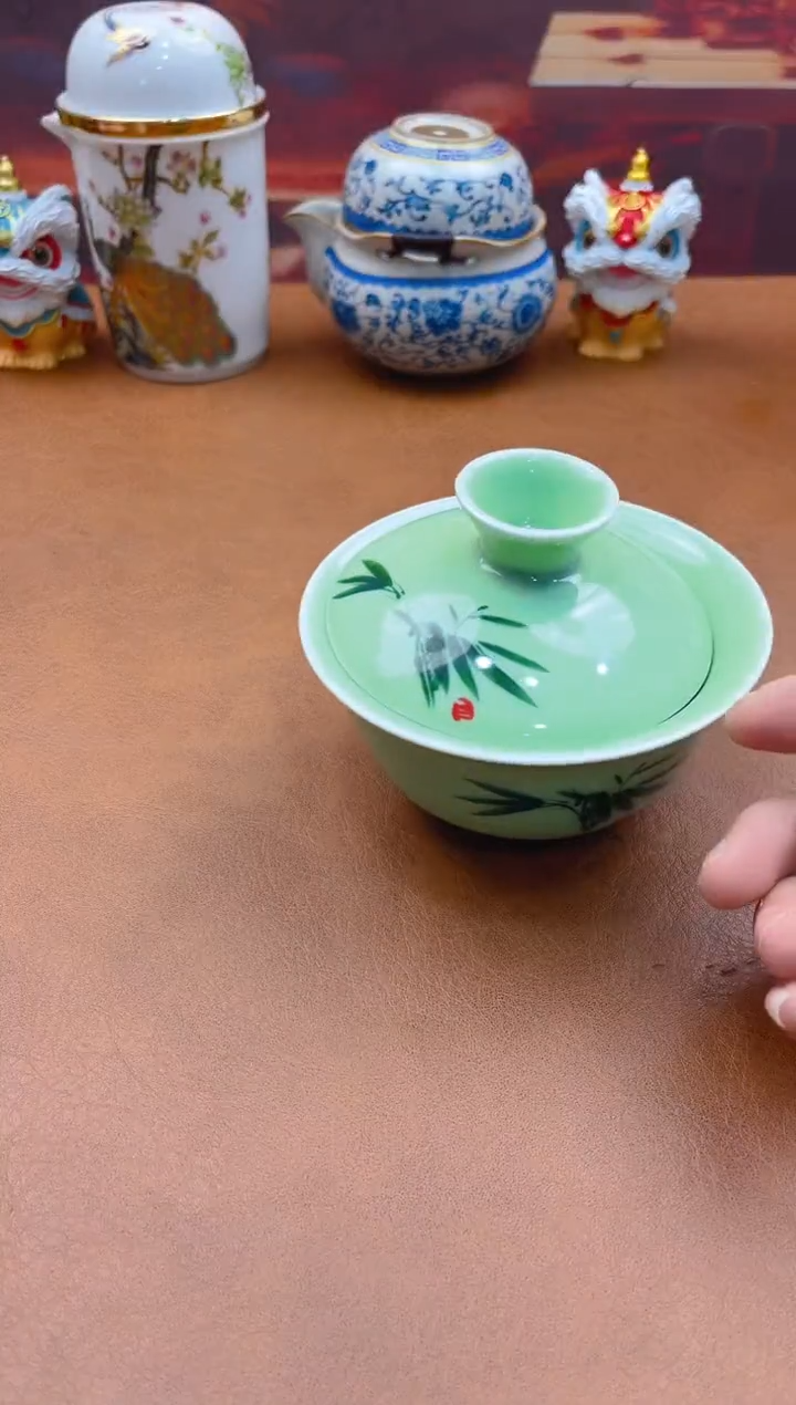 陶瓷茶具摆件旅行套组