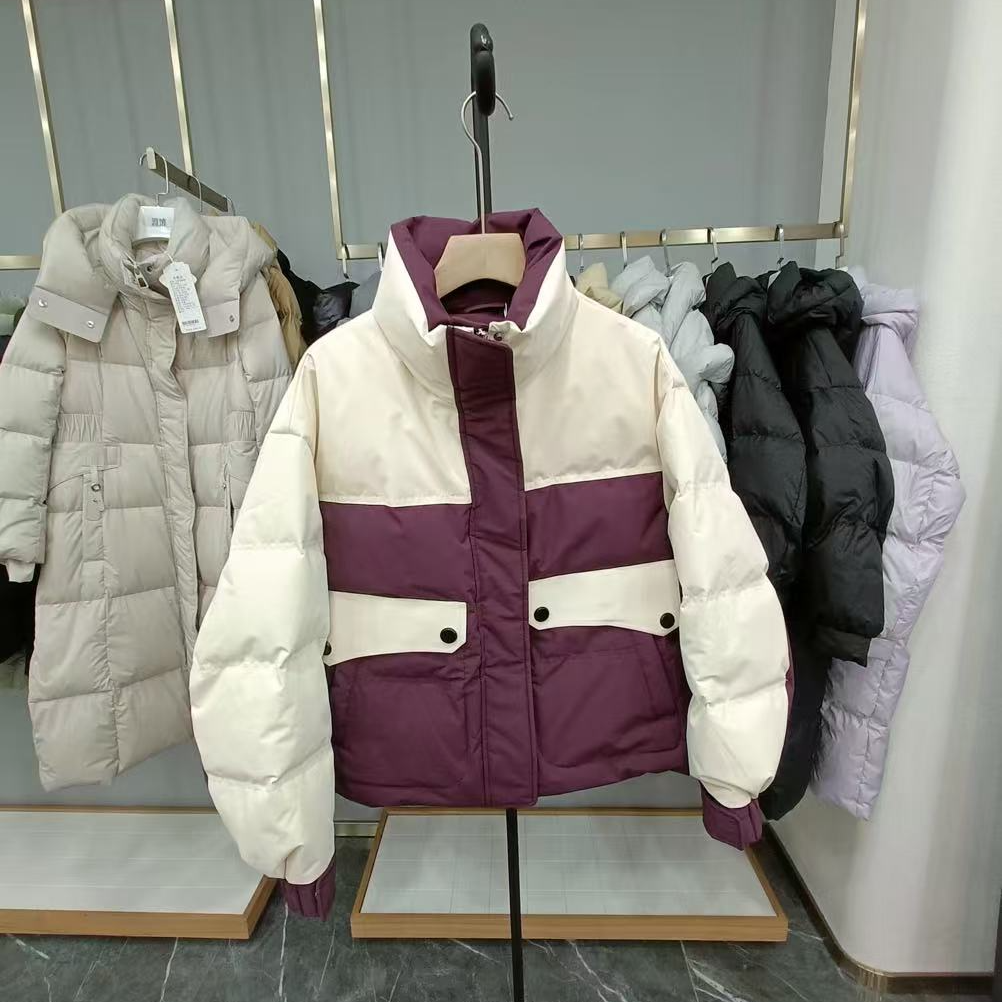 秋冬新款女士百搭简约大气撞色短款外套