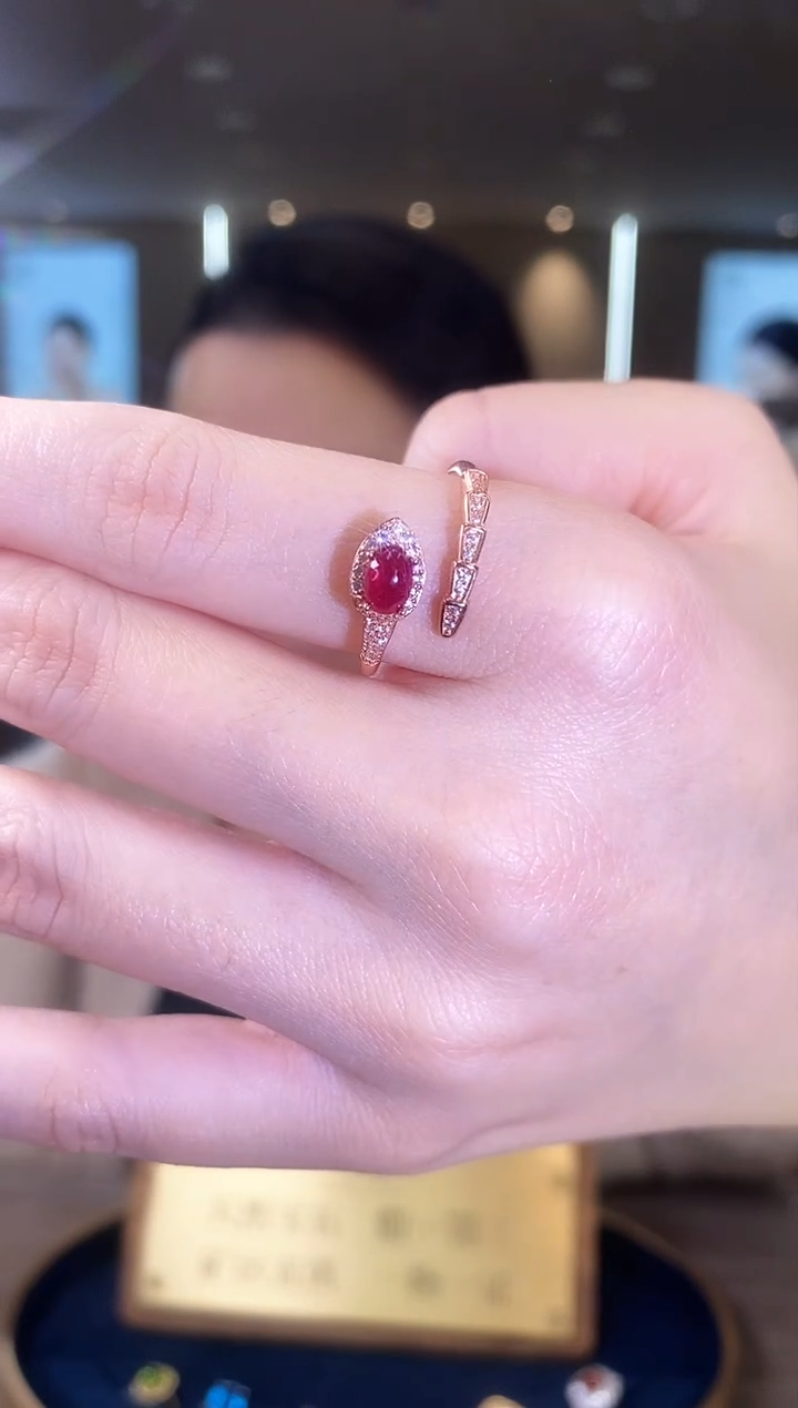 【闪购商品】红宝石戒指银S925镶嵌09