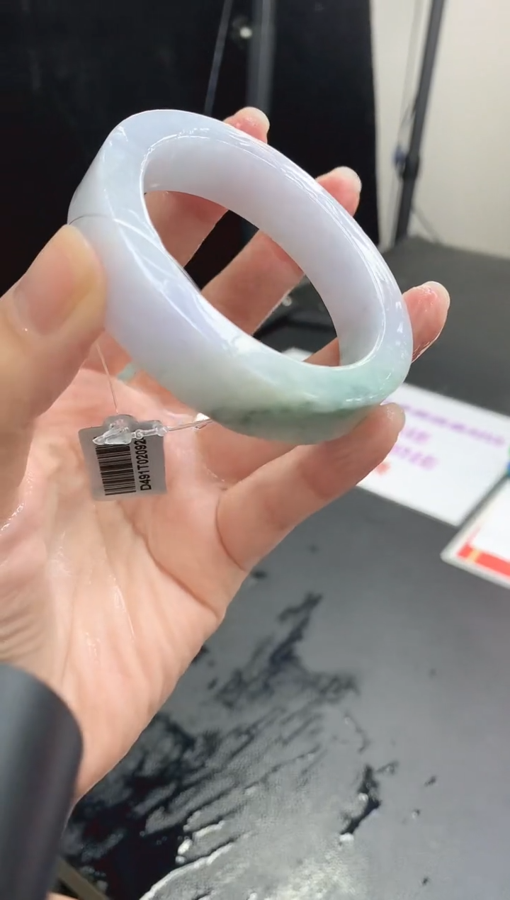【闪购商品】定制翡翠手镯未镶嵌26  54-56正