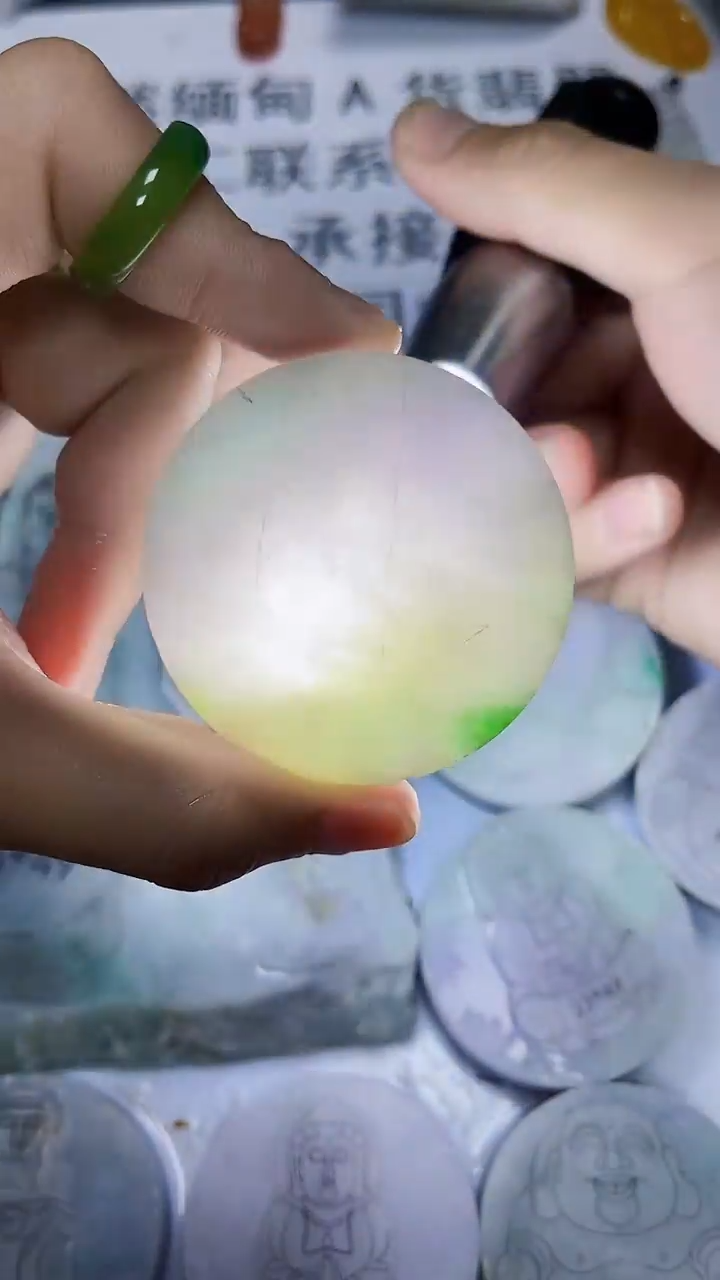 翡翠散珠缅甸天然翡翠A货128