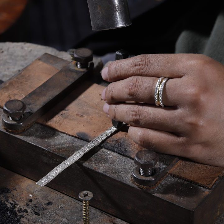 足银银制品 纯手工定制专拍链接镶钻小众银饰银色