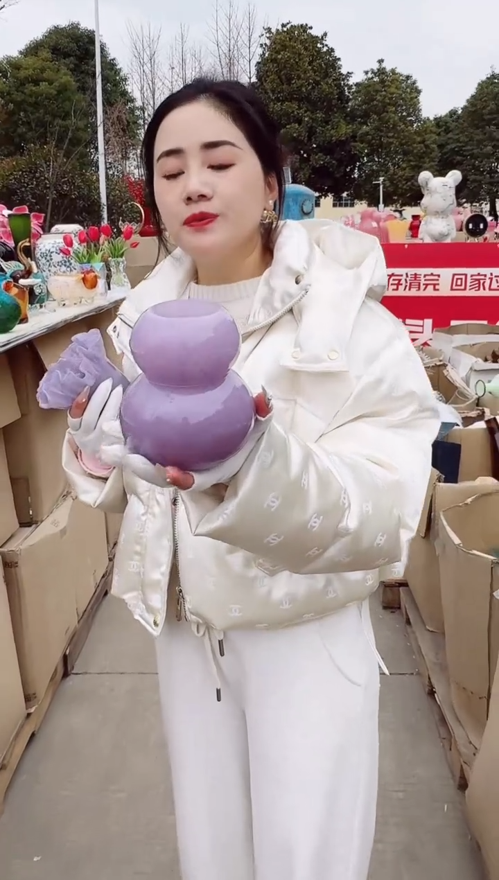 【闪购商品】玻璃M-紫色葫芦