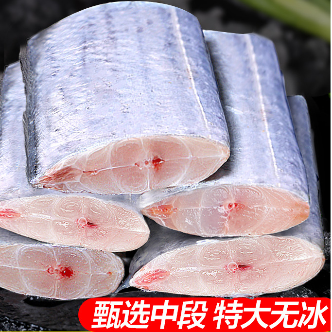 东海舟山带鱼段整箱批发 新鲜带鱼中段大刀鱼冷冻海鱼鲜活顺丰