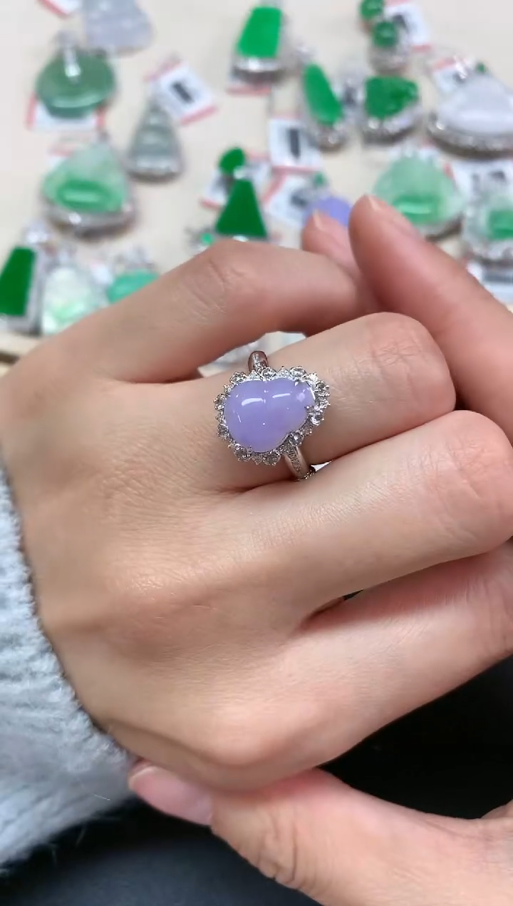 【闪购商品】翡翠戒指18K金镶嵌W54|9800