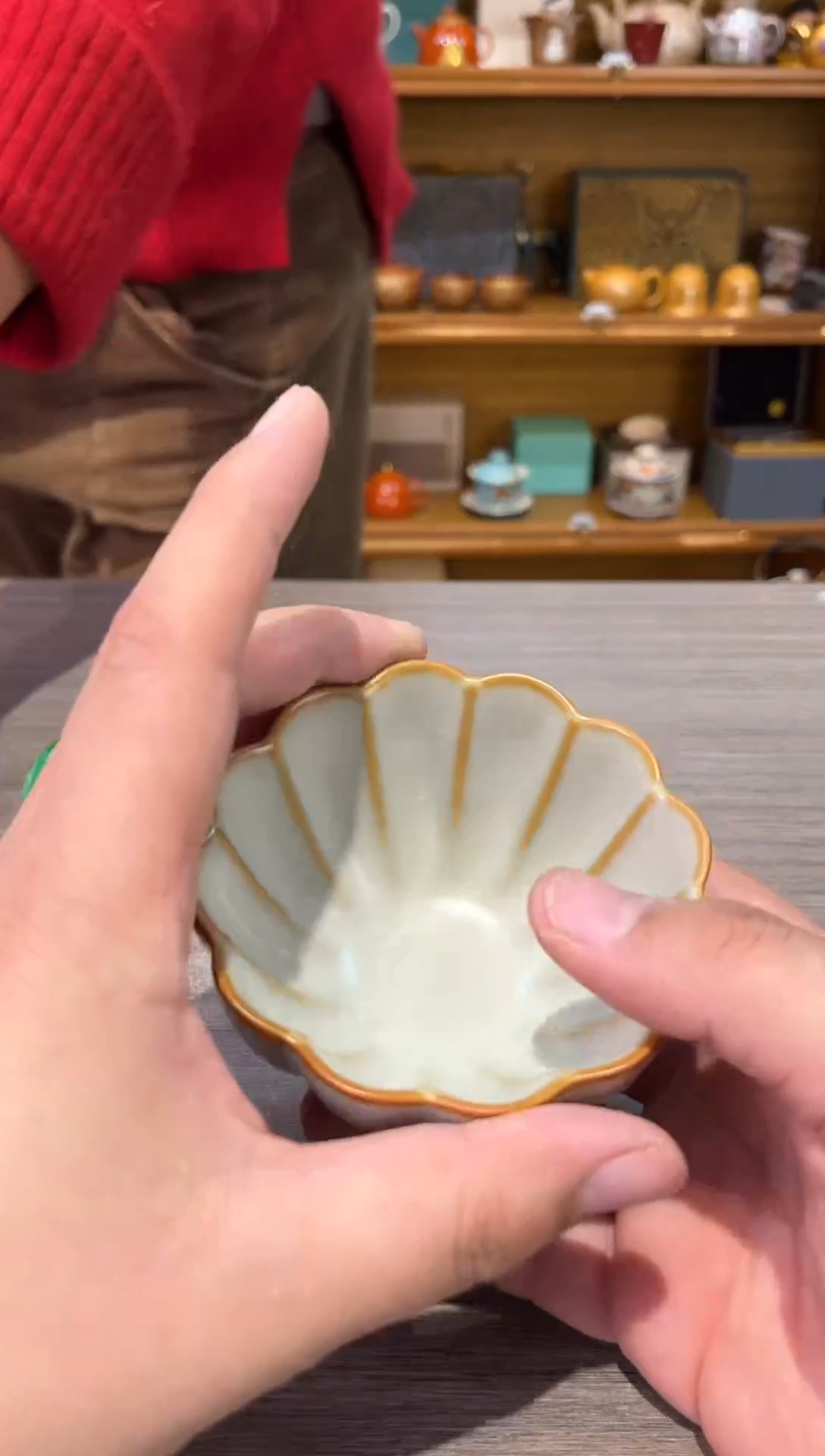 【闪购商品】黄色莲花杯茶具茶具