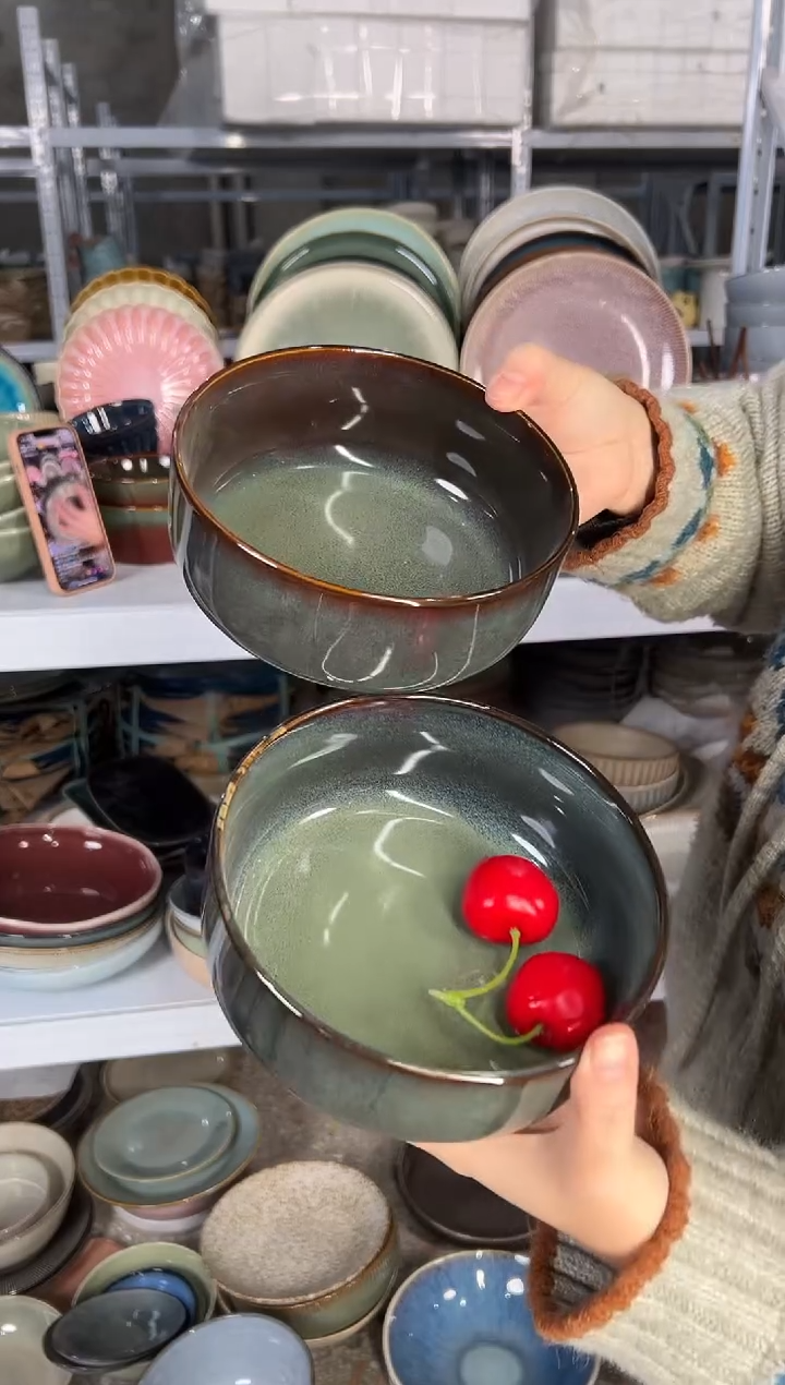 陶瓷外贸尾货瑕疵满20包邮X2米饭碗