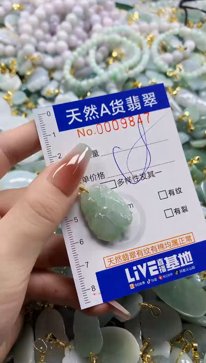 颈饰未镶嵌翡翠天然A货翡翠