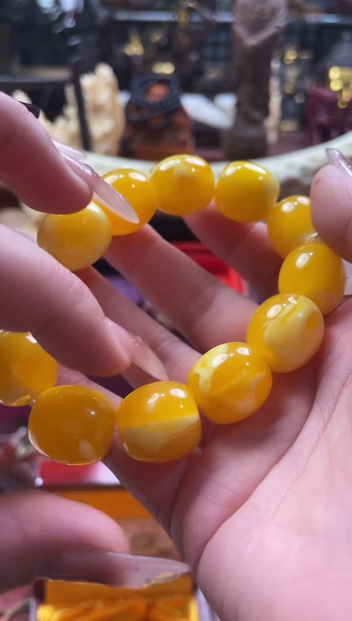 【闪购商品】蜜蜡颈饰未镶嵌黄蜜桶