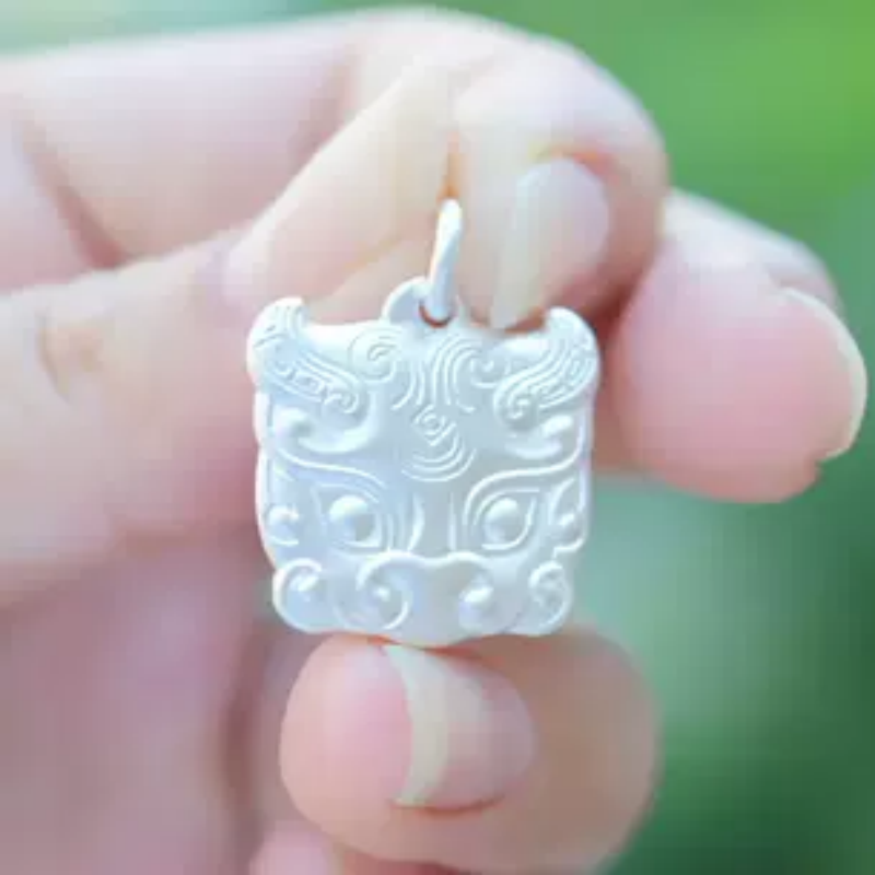 足银银制品 足银999貔貅吊坠