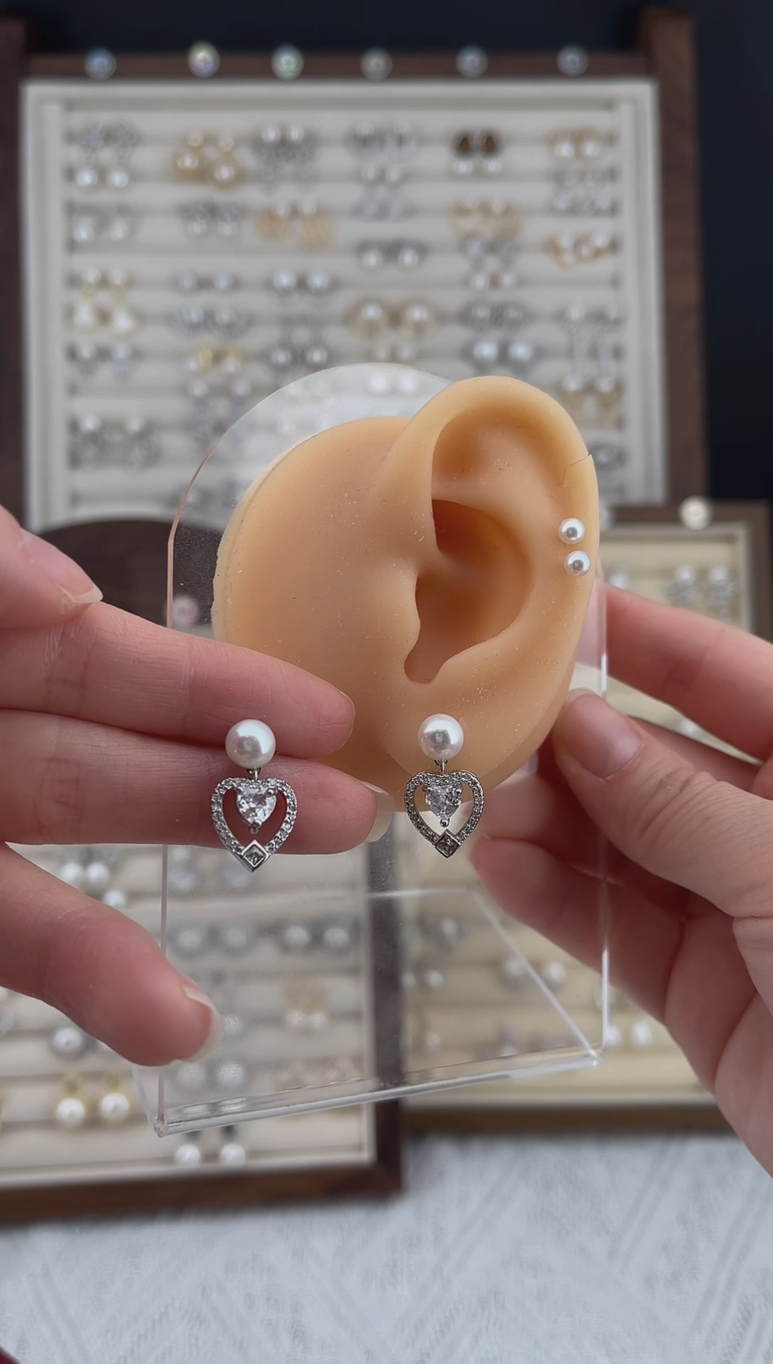 合金耳饰淡水珍珠30