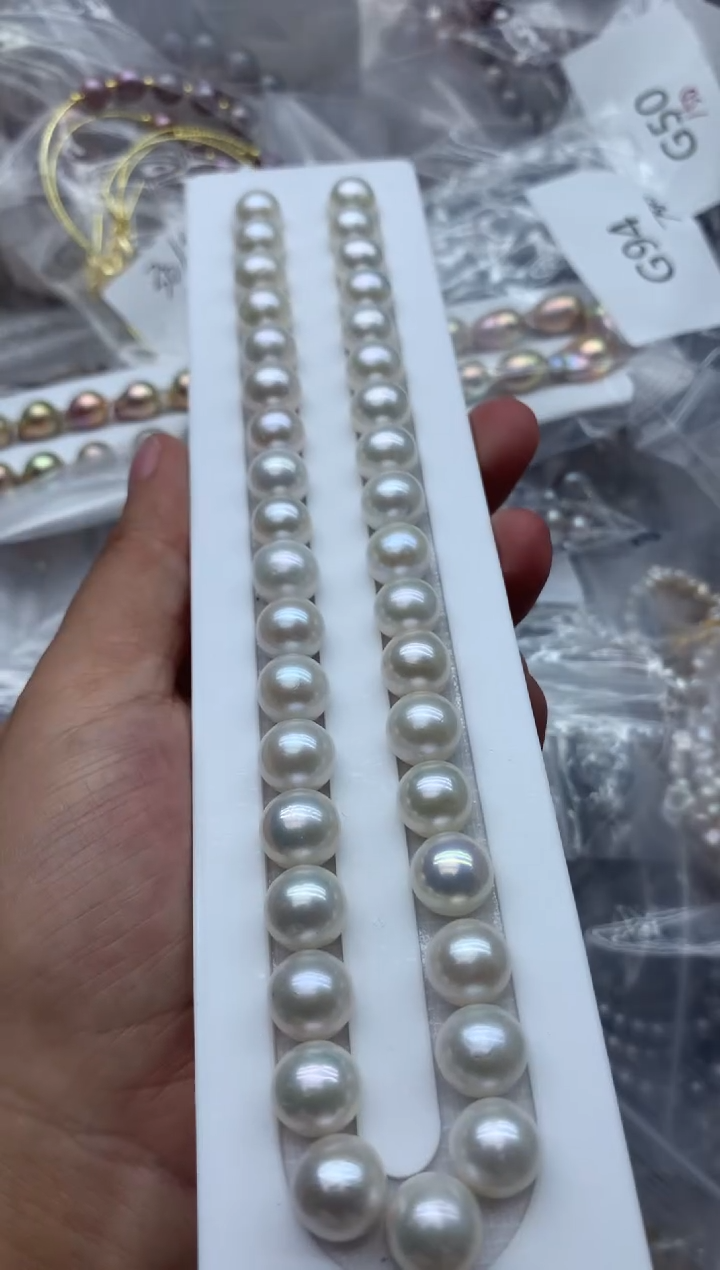 项链未镶嵌淡水珍珠，非无暇