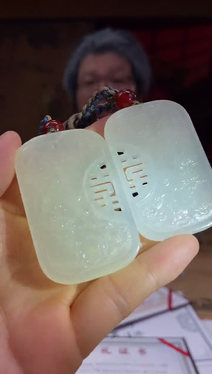 和田玉未镶嵌颈饰D337