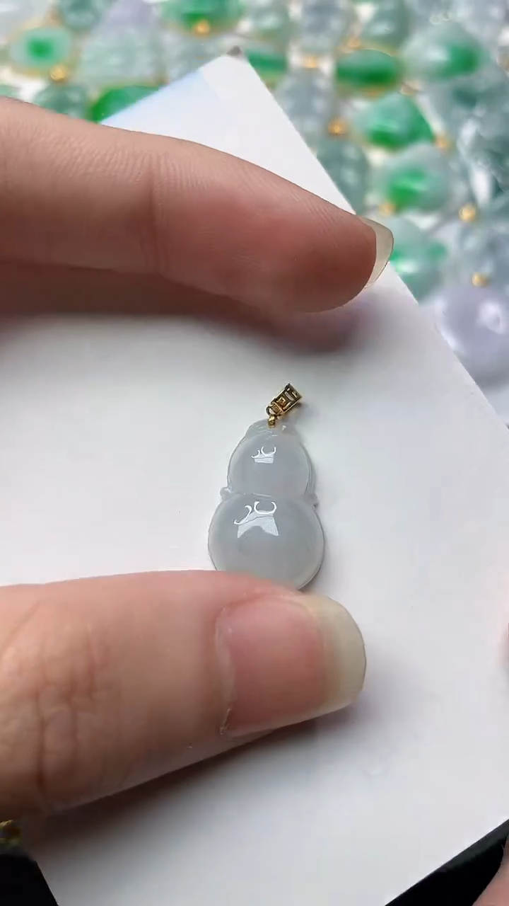 【闪购商品】翡翠颈饰18K金镶嵌75..........